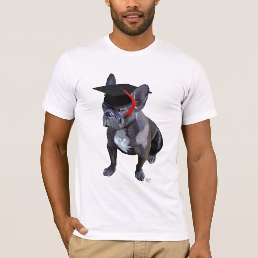 Afstuderen French Bulldog T-shirt (Voorkant)
