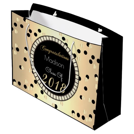 Afstuderen Fun & Elegant 2018 Groot Cadeauzakje (Achterkant Gekanteld)