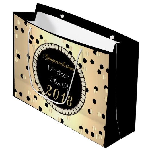 Afstuderen Fun & Elegant 2018 Groot Cadeauzakje (Voorkant Gekanteld)