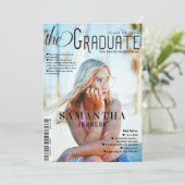 Afstuderen Fun Facts Magazine Stijl Afstuderen Aankondiging (Staand voorkant)