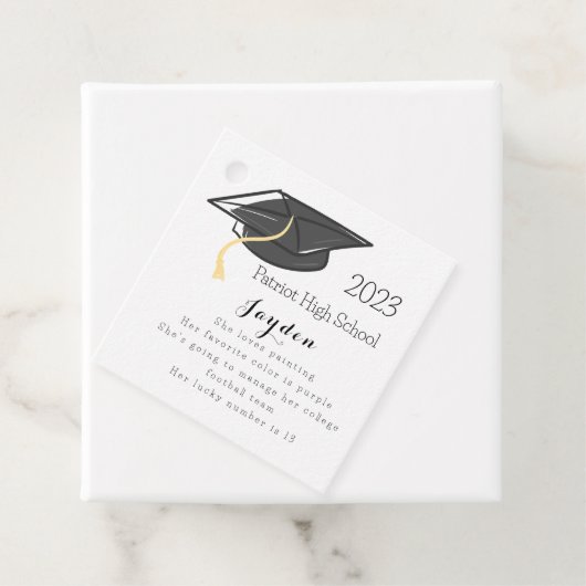 Afstuderen Fun Fees Afstudeerder Pet Aangepast Bedankjes Labels (In situ)