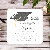 Afstuderen Fun Fees Afstudeerder Pet Aangepast Kartonnen Onderzetters