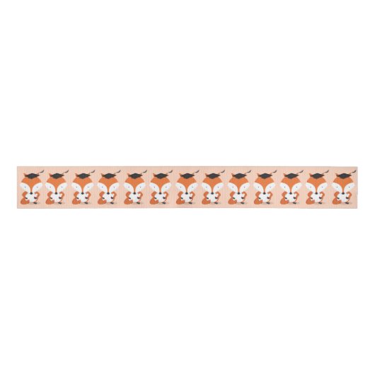 Afstuderen Fun Fox Grosgrain Lint (Voorkant)