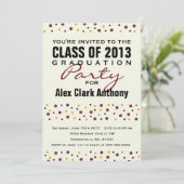 afstuderen Fun Party Invitation 2013 Kaart (Staand voorkant)