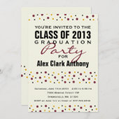 afstuderen Fun Party Invitation 2013 Kaart (Voorkant / Achterkant)