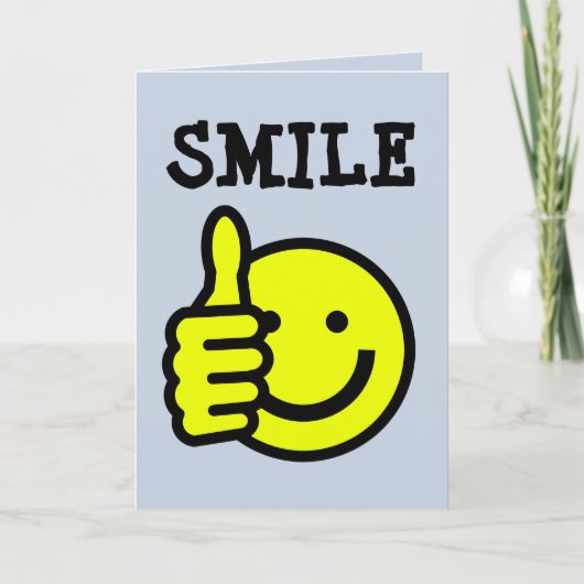 AFSTUDEREN FUNNY SMILE CONGRATS KAARTEN (Voorkant)