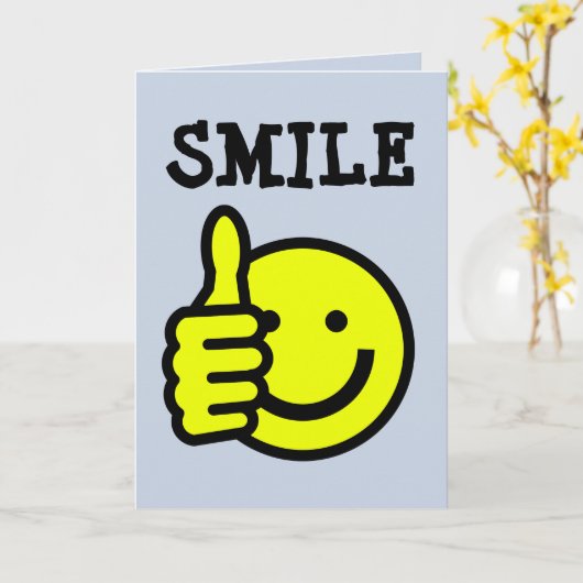 AFSTUDEREN FUNNY SMILE CONGRATS KAARTEN (Gele Bloem)