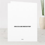 AFSTUDEREN FUNNY SMILE FACE CONGRATS BIG KAART (Achterkant)