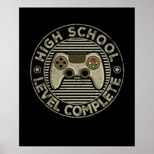 Afstuderen Gamer Afstuderen 2021 op school Poster