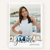 Afstuderen Gastboek Moderne Minimale Wit Notitieboek (Voorkant)