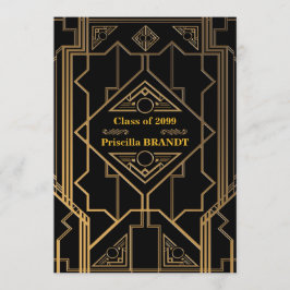 Afstuderen, Gatsby stijl, Rode loper stijl, Zwart Kaart