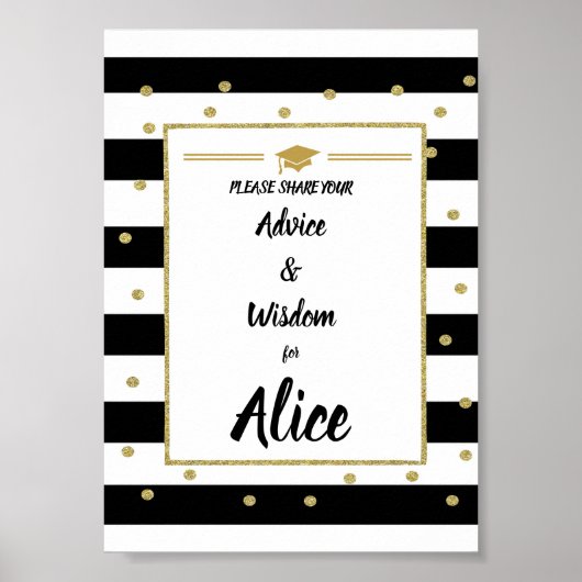 Afstuderen gebaar Advies en wijsheid Poster (Voorkant)