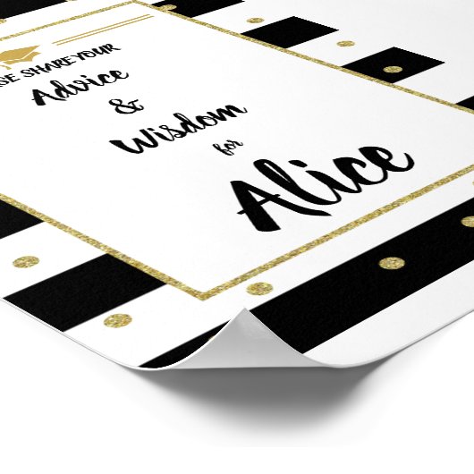 Afstuderen gebaar Advies en wijsheid Poster (Hoek)