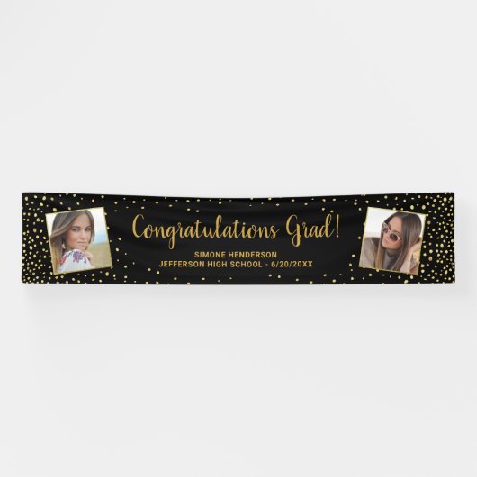 Afstuderen gecomprimeerd Afstudeerder 2 Foto's Gol Spandoek (Horizontaal)