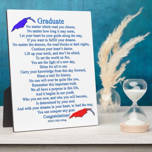 Afstuderen gedicht fotoplaat (Zijkant)