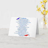 Afstuderen gedicht kaart (Gele Bloem)