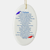 Afstuderen gedicht keramisch ornament (Rechts)