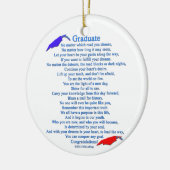 Afstuderen gedicht keramisch ornament (Links)