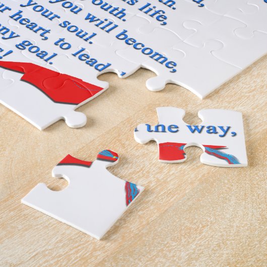 Afstuderen gedicht legpuzzel (Zijkant)