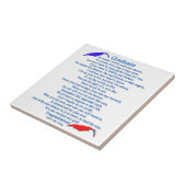 Afstuderen gedicht tegeltje (Zijkant)