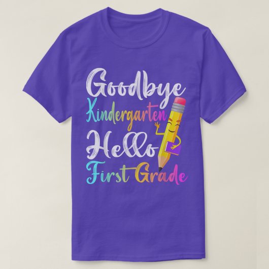 Afstuderen geeft afscheid Kindergarten Hallo eerst T-shirt (Design voorkant)