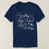 Afstuderen geeft afscheid van High School Hallo Co T-shirt (Design voorkant)