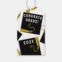 Afstuderen gefeliciteerd 2025 cadeaulabel