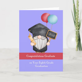 Afstuderen Gefeliciteerd 8e klas Bedankkaart