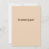 Afstuderen, gefeliciteerd Aankondiging (Achterkant)