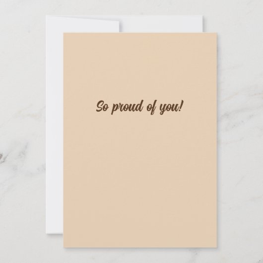 Afstuderen, gefeliciteerd Aankondiging (Achterkant)