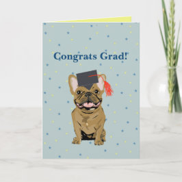 Afstuderen, gefeliciteerd afgestudeerde! Franse Bu Kaart