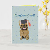 Afstuderen, gefeliciteerd afgestudeerde! Franse Bu Kaart (Gele Bloem)