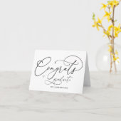 Afstuderen Gefeliciteerd Afstudeerder Groet Kaart (Gele Bloem)