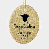 Afstuderen, Gefeliciteerd Afstudeerder, Kerstversi Keramisch Ornament (Rechts)