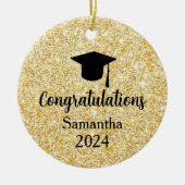 Afstuderen, Gefeliciteerd Afstudeerder, Kerstversi Keramisch Ornament (Voorkant)