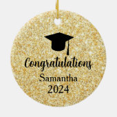 Afstuderen, Gefeliciteerd Afstudeerder, Kerstversi Keramisch Ornament (Achterkant)