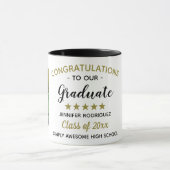 Afstuderen Gefeliciteerd Afstuderen Custom 2 Foto Mok (Midden)