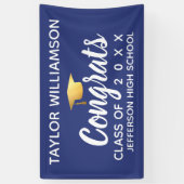 Afstuderen Gefeliciteerd Afstuderen Naam schooljaa Spandoek (Verticaal)