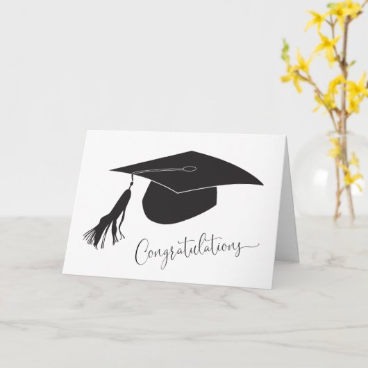 Afstuderen gefeliciteerd blanco Kaart (Gele Bloem)