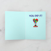 Afstuderen Gefeliciteerd Boek, Ballonnen, Diploma Kaart (Binnen)