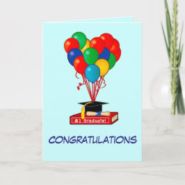 Afstuderen Gefeliciteerd Boek, Ballonnen, Diploma Kaart