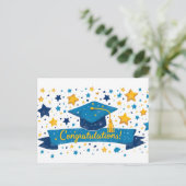 Afstuderen Gefeliciteerd Briefkaart (Staand voorkant)