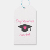 Afstuderen gefeliciteerd cadeaulabel (Voorkant)