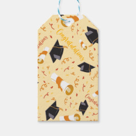 Afstuderen gefeliciteerd cadeaulabel