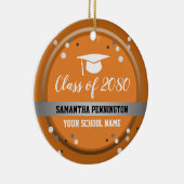 Afstuderen gefeliciteerd Confetti Keramisch Ornament (Rechts)