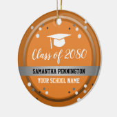 Afstuderen gefeliciteerd Confetti Keramisch Ornament (Links)