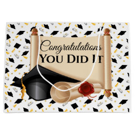 Afstuderen gefeliciteerd dat je het hebt gedaan groot cadeauzakje