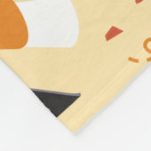 Afstuderen gefeliciteerd fleece deken (Hoek)