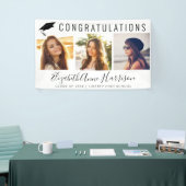 Afstuderen Gefeliciteerd Foto Collage Welkom Spandoek (Beurs)