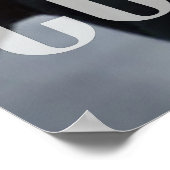 Afstuderen Gefeliciteerd Foto Modern Minimalist Poster (Hoek)